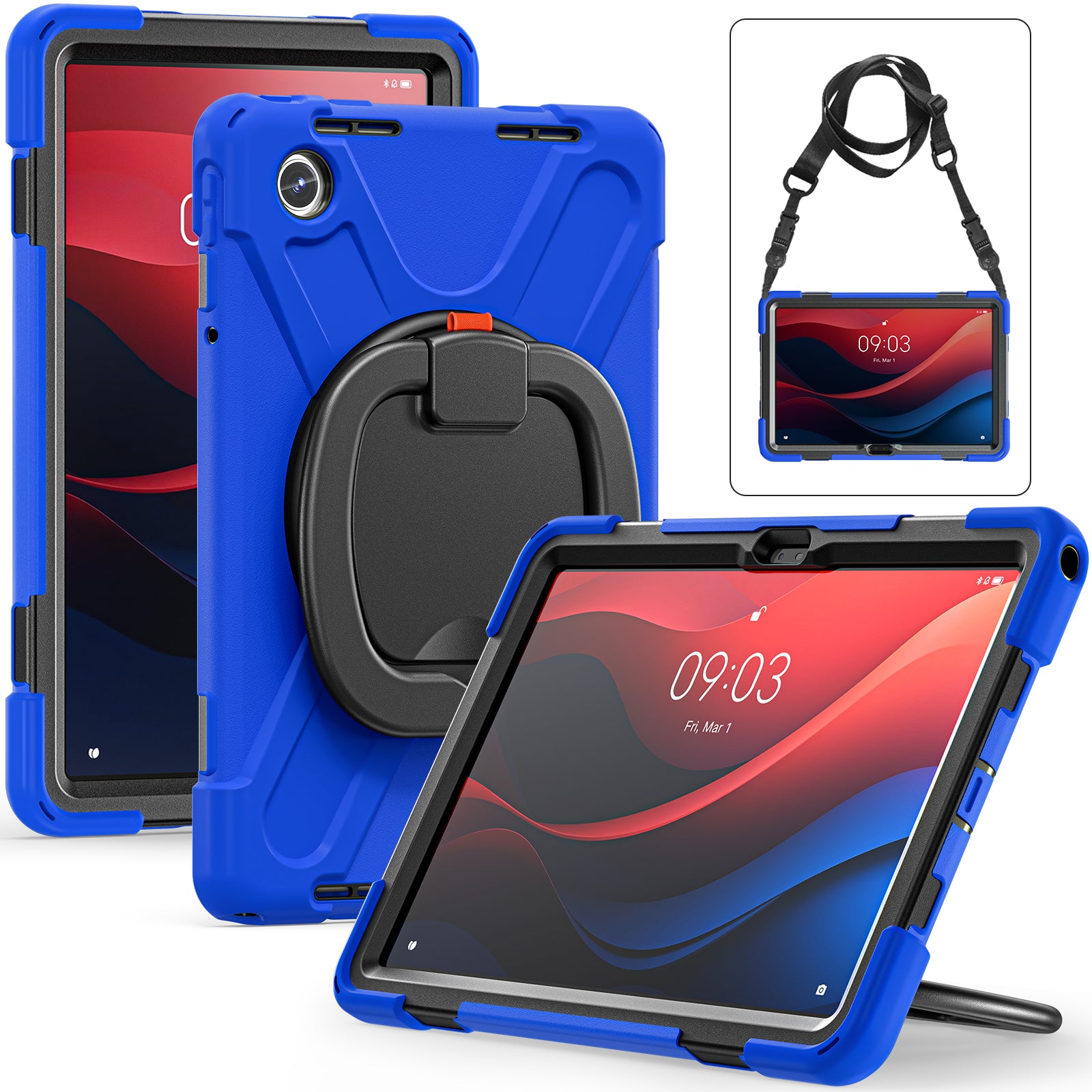 For Lenovo Tab M11 / Xiaoxin Pad 11 2024 TB-330FU 331FC Kickstand Case Tablet Cover with Shoulder Strap For Lenovo Tab M11 / Xiaoxin Pad 11 2024 TB-330FU 331FC Kickstand Case Tablet Cover with Shoulder Strap